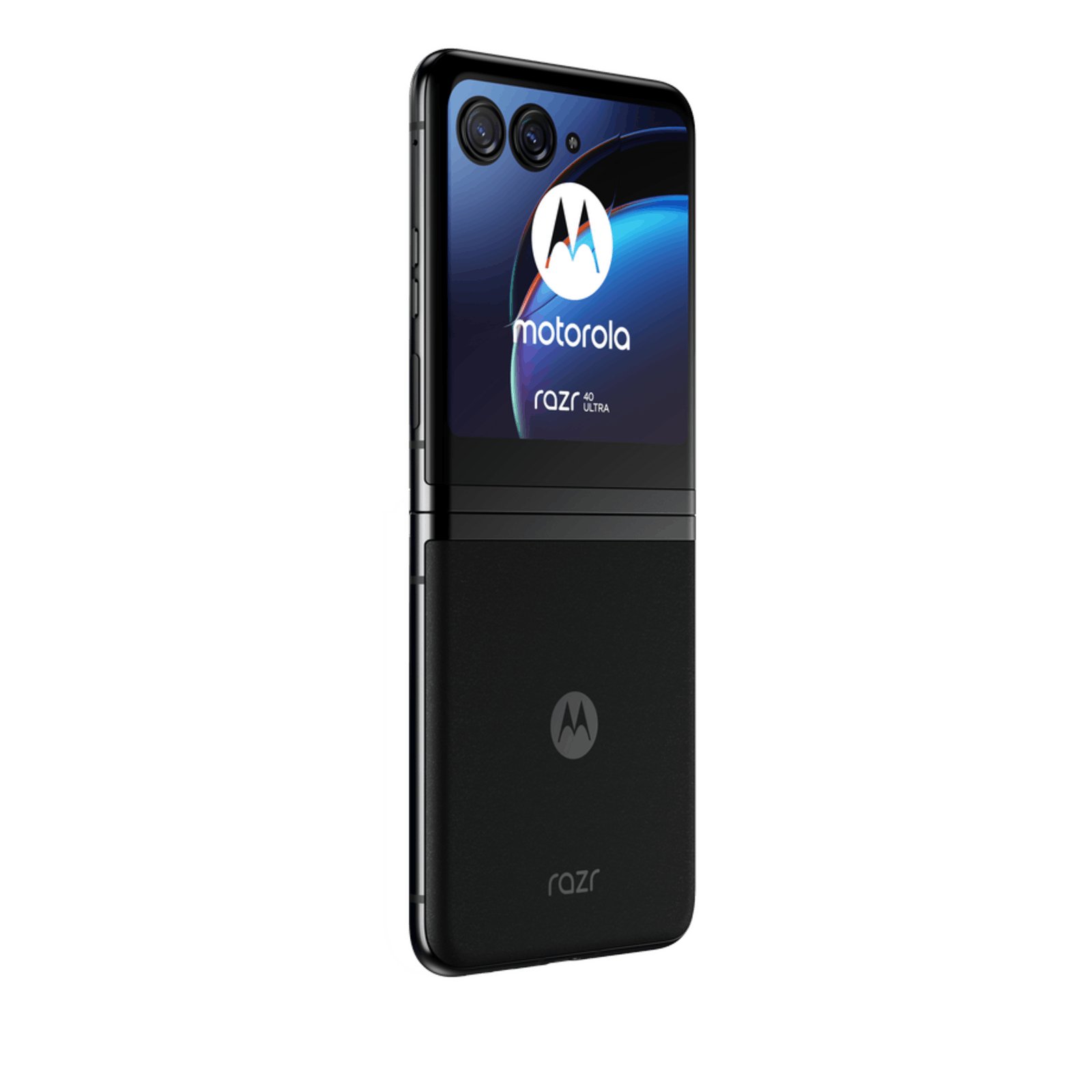 Motorola Razr 40 Ultra Infinite Black - Aanzicht vanaf links