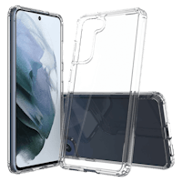 CaseBody Samsung Galaxy S21 FE Clear Guard Hoesje Transparant