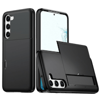 Slide Case Samsung Galaxy S23 Hoesje met Pashouder Zwart
