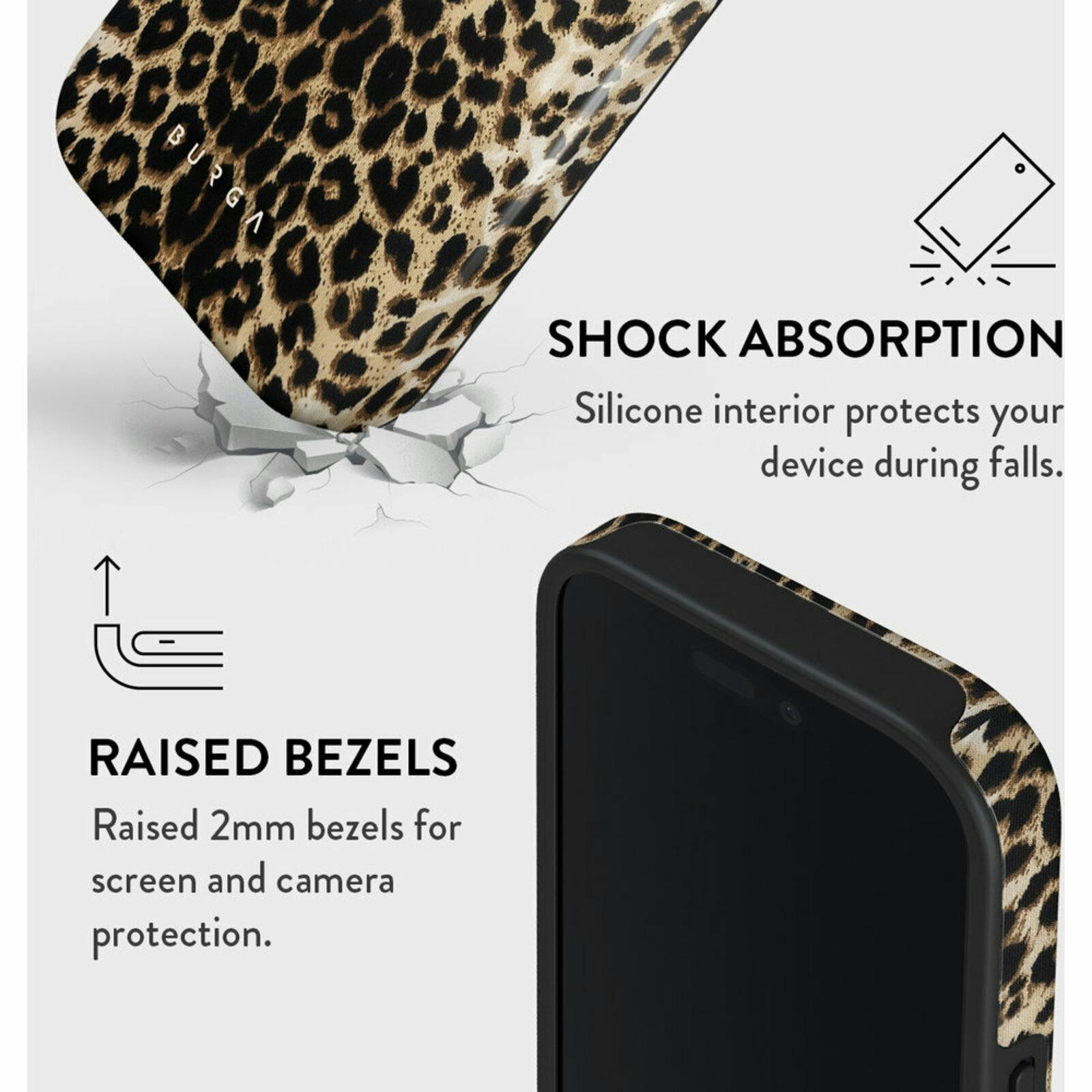 Burga iPhone 16 Pro Max Hoesje Leopard