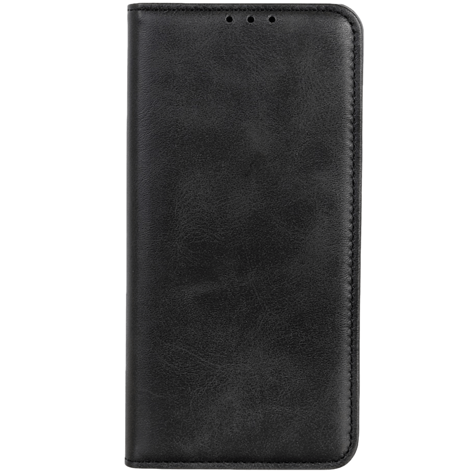 CaseBody Huawei P Smart 2021 Real Leather Wallet Hoesje Zwart