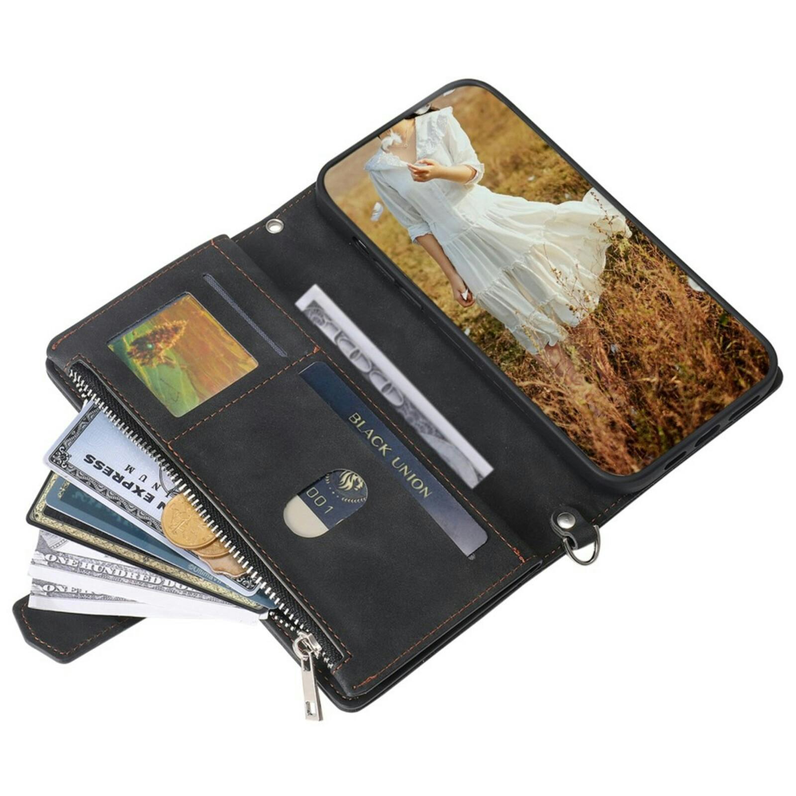 TwoTone Samsung Galaxy S24 FE Wallet Hoesje Zwart