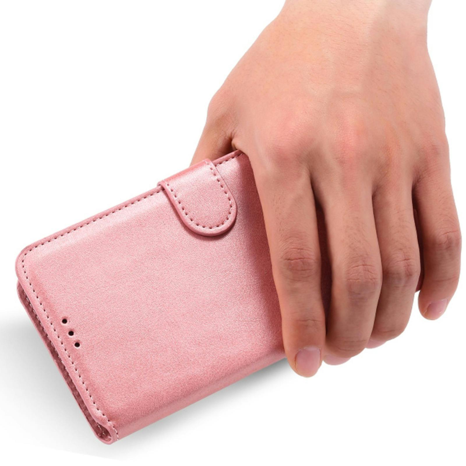 Mocaa Huawei P Smart 2020 Slim-Fit Boek Hoesje Roségoud