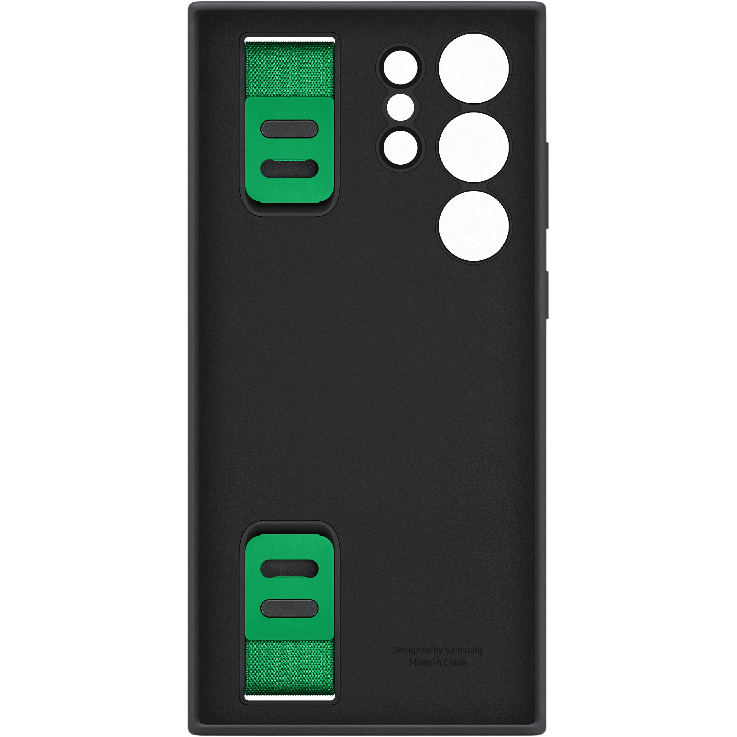 Samsung Galaxy S23 Ultra Siliconen Hoesje met Band Zwart