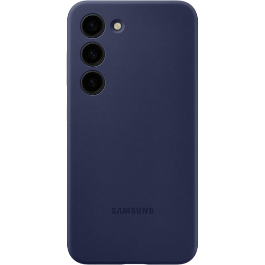 Samsung Galaxy S23 Siliconen Hoesje Blauw - Voorkant