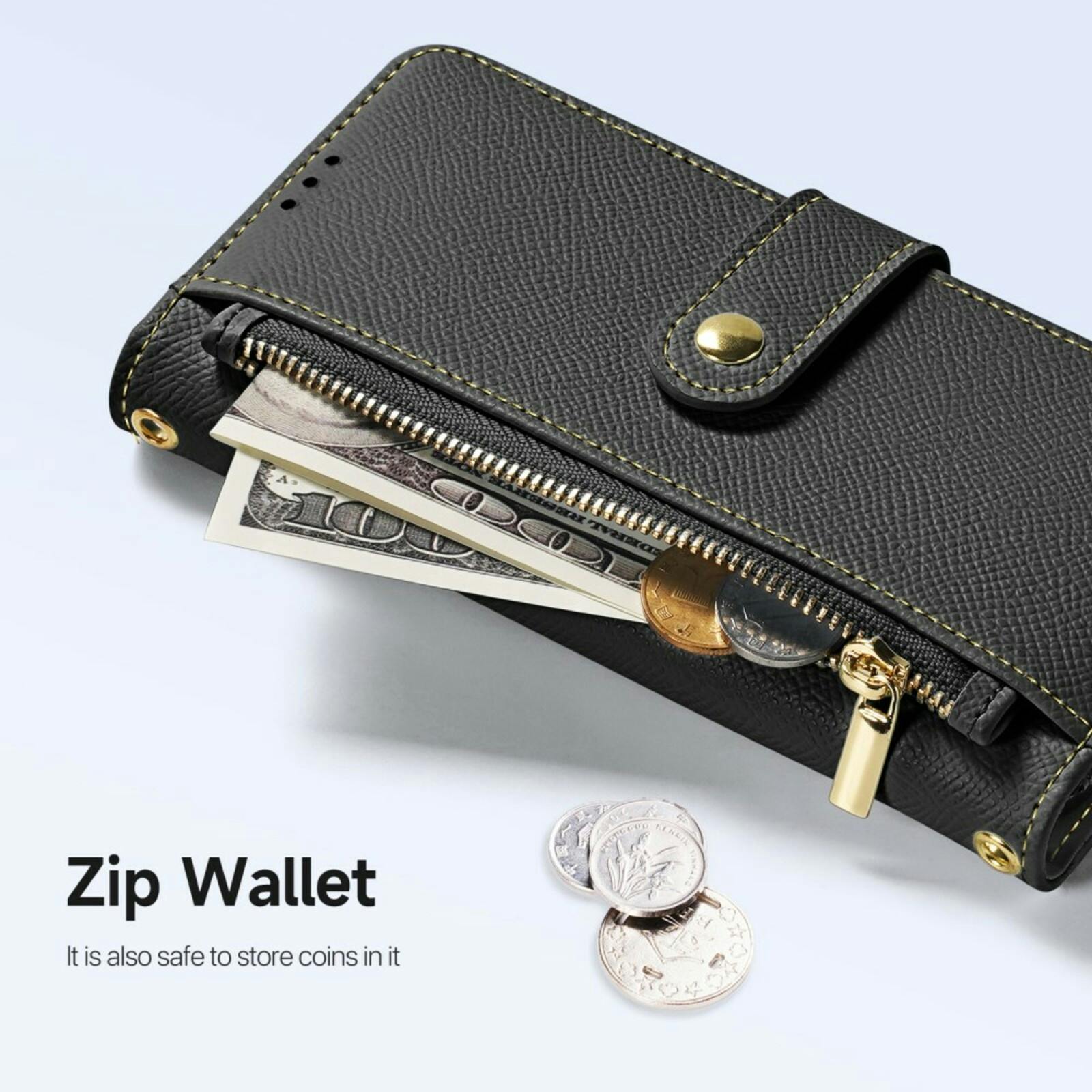 DUX DUCIS Apple iPhone 16 Pro Max Premium 2-in-1 Bookcase met MagSafe Hoesje Zwart