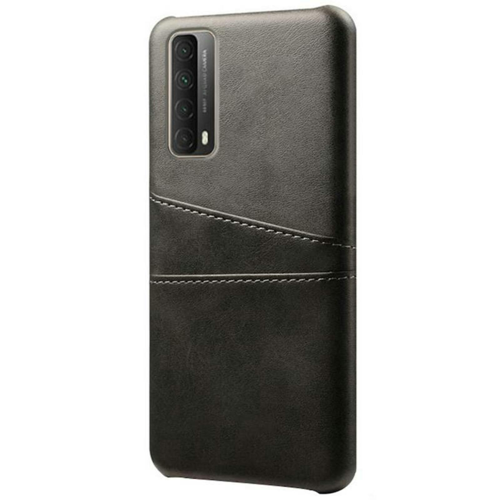 Comfycase Huawei P Smart 2021 Card Case Hoesje met Pasruimte Zwart
