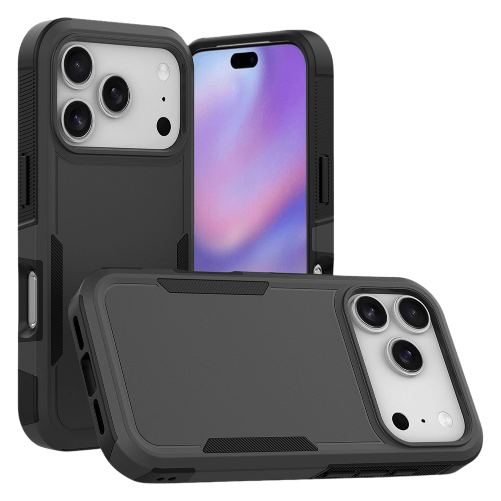 CaseBody Apple iPhone 17 Pro / 18 Pro Rugged Armor Back Cover Zwart