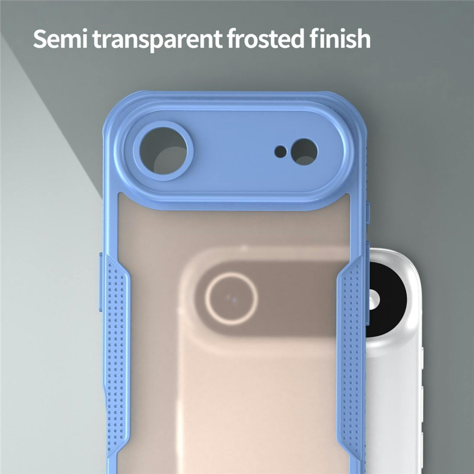 Mocaa Apple iPhone 17 Air Lichtgewicht Rugged Hoesje Blauw