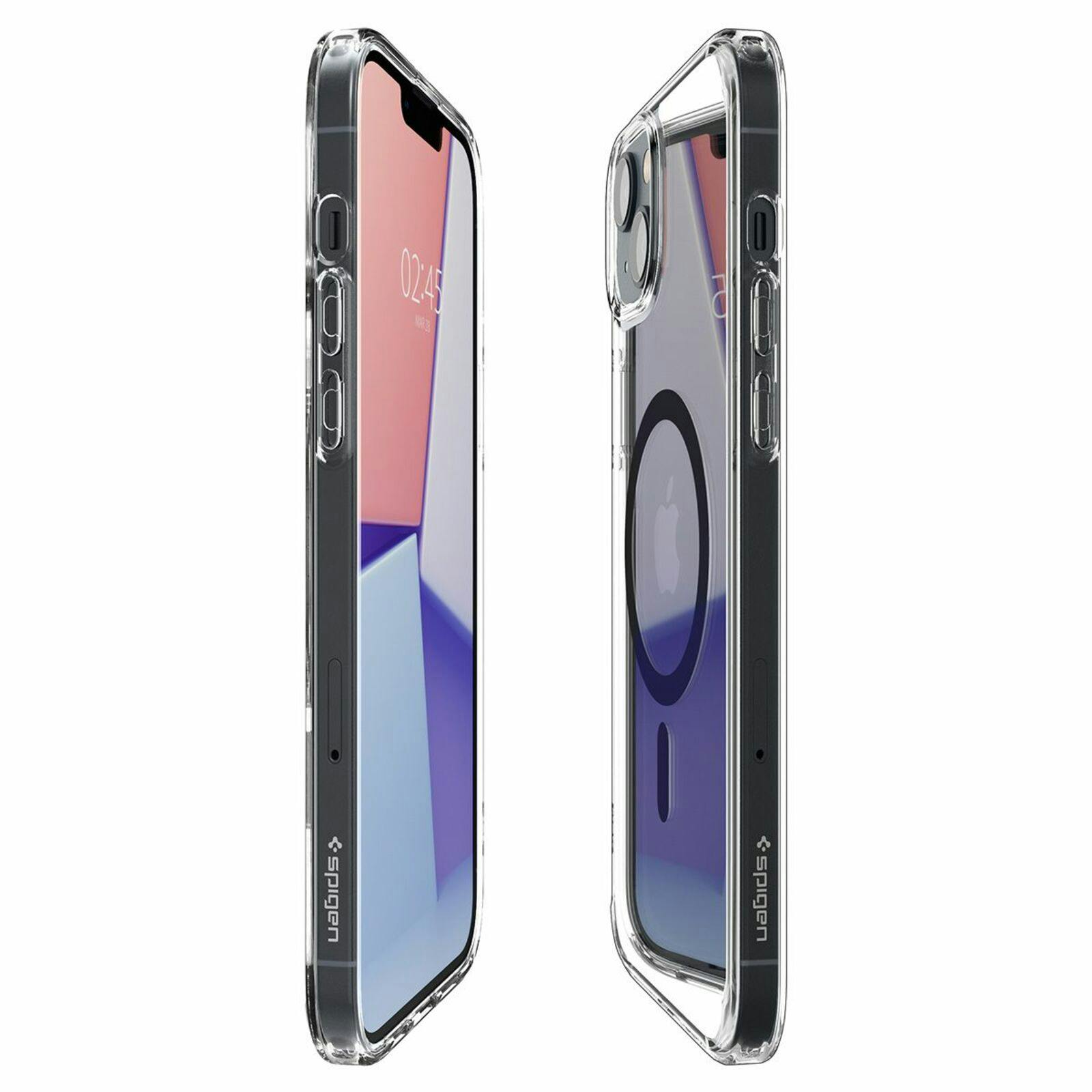 Spigen iPhone 14 Plus Transparant MagSafe Hoesje Zwart