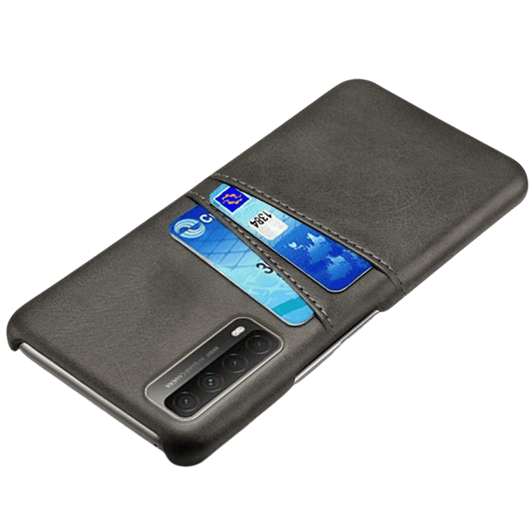 Comfycase Huawei P Smart 2021 Card Case Hoesje met Pasruimte Zwart