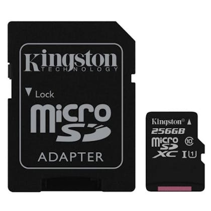 Kingston 256 GB MicroSD met adapter Class 10