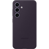 Samsung Galaxy S24 Siliconen Hoesje Dark Violet - Voorkant