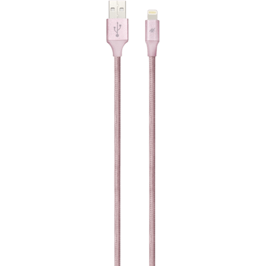 iFrogz Unique Sync Premium Lightning kabel 3m Rose Gold - Voorkant