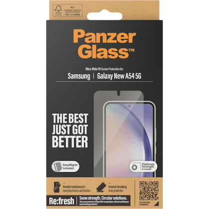 PanzerGlass Galaxy A55 Wide Fit Screenprotector Transparant