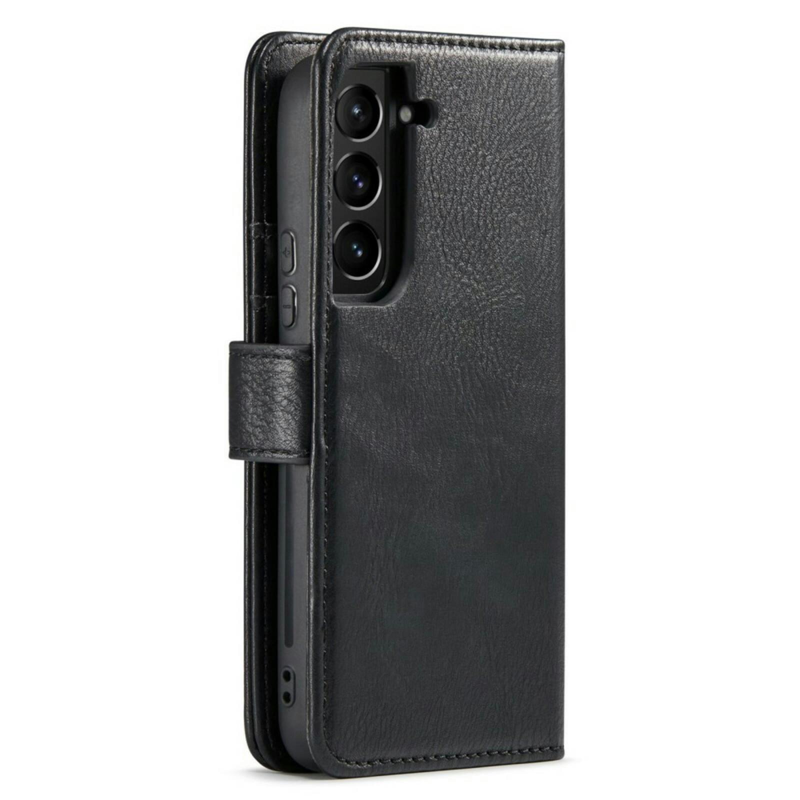 DG.MING Samsung S23 Lederen 2-in-1 Wallet Hoesje Zwart