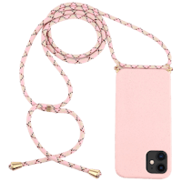 Mocaa iPhone 12 (Pro) Telefoonhoesje met Koord Roze