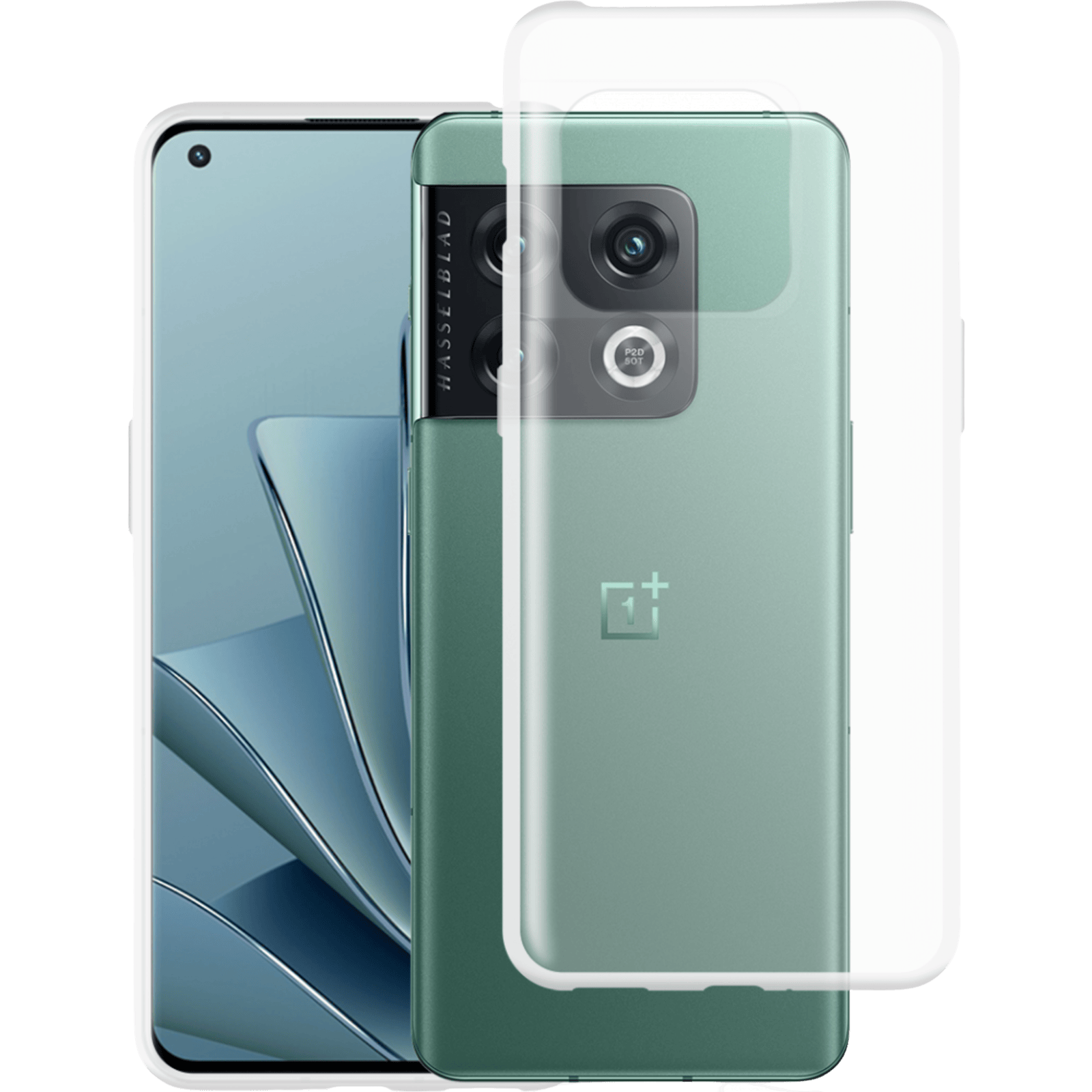 Just in Case OnePlus 10 Pro Siliconen (TPU) Hoesje Clear - Voorkant