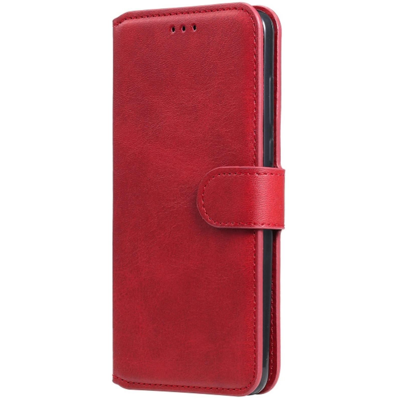 Mocaa Huawei P Smart 2020 Slim-Fit Boek Hoesje Rood