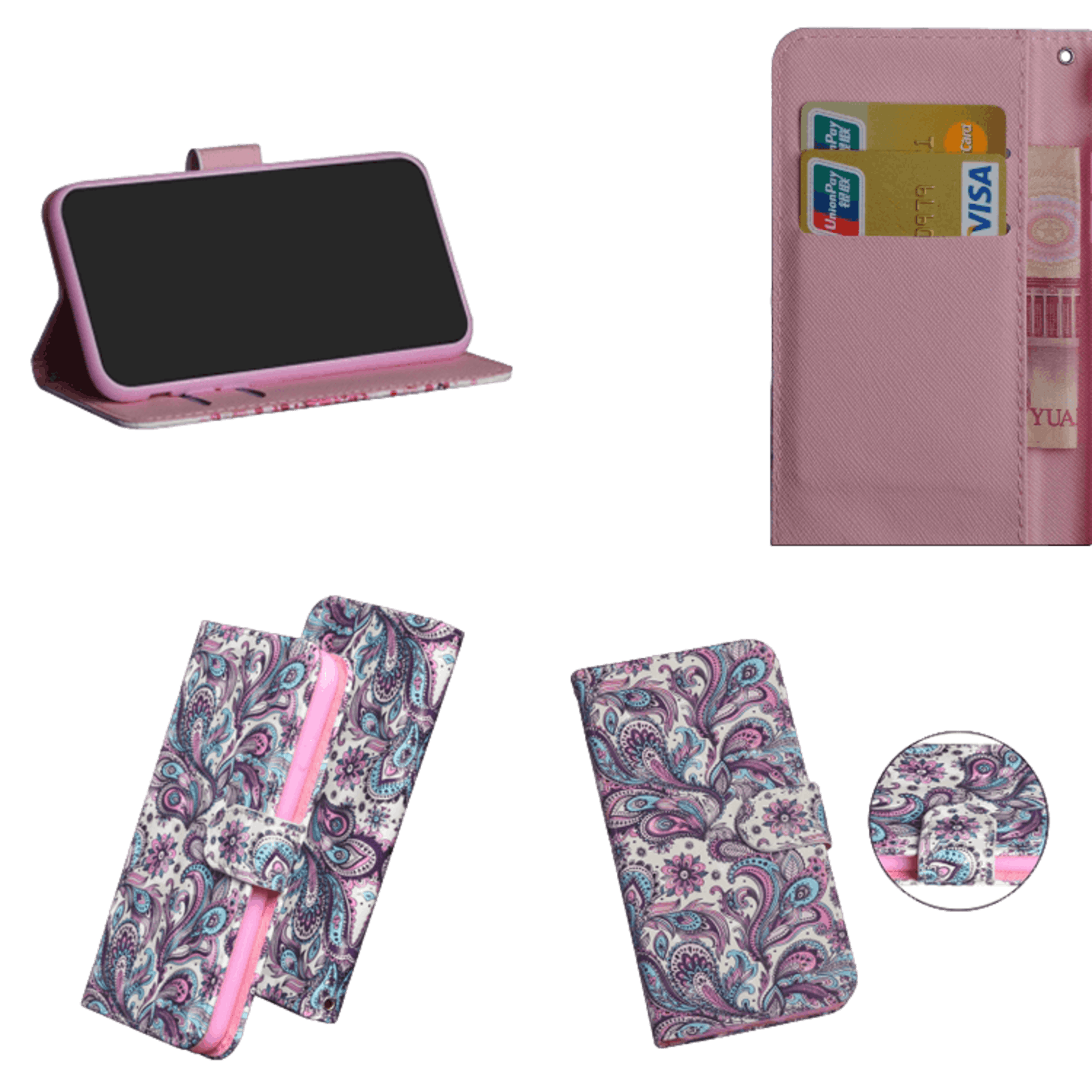 Fashion Samsung Galaxy S20 Shiny Design Bookcase Meerkleurig