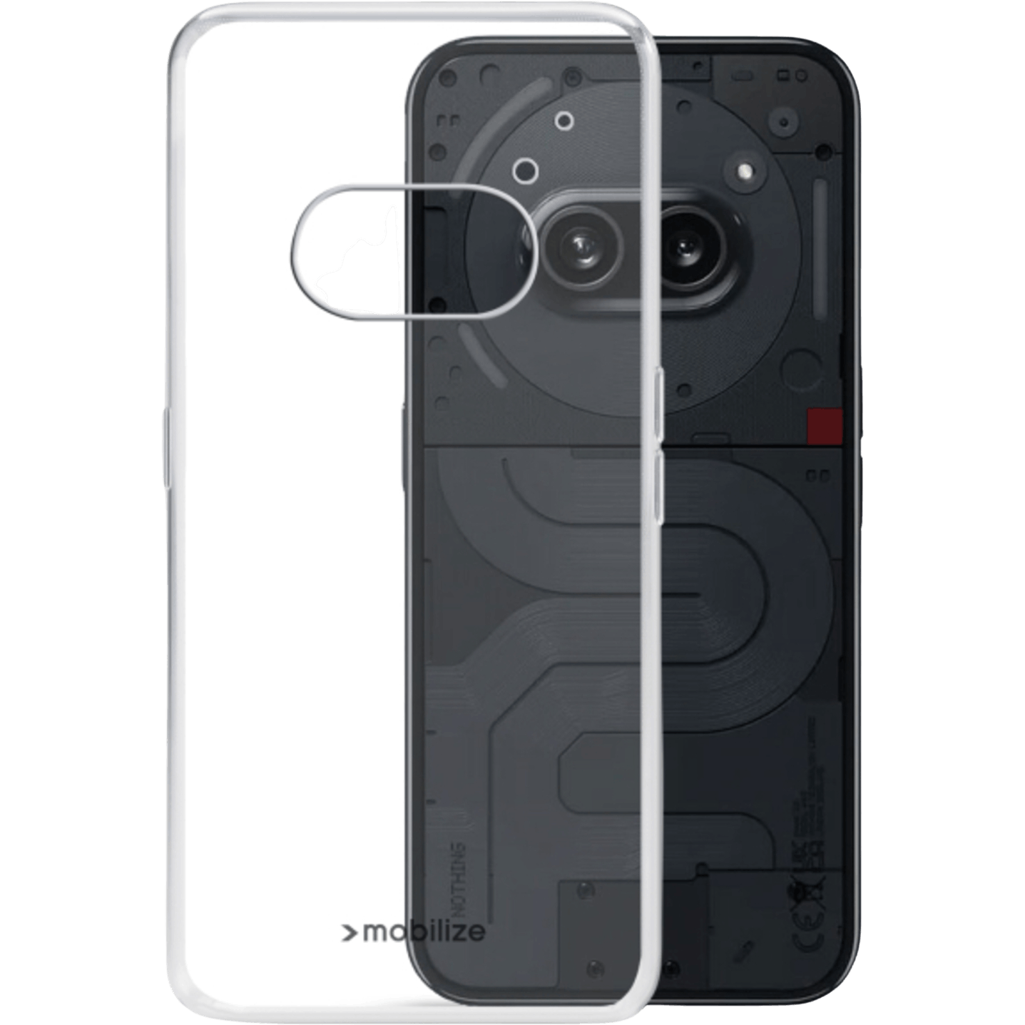 Mobilize Nothing Phone (2a) Siliconen (TPU) Hoesje Transparant