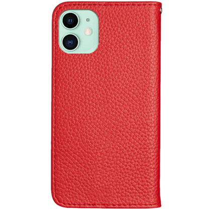 Fashion iPhone 12 (Pro) Litchi Wallet Hoesje Rood