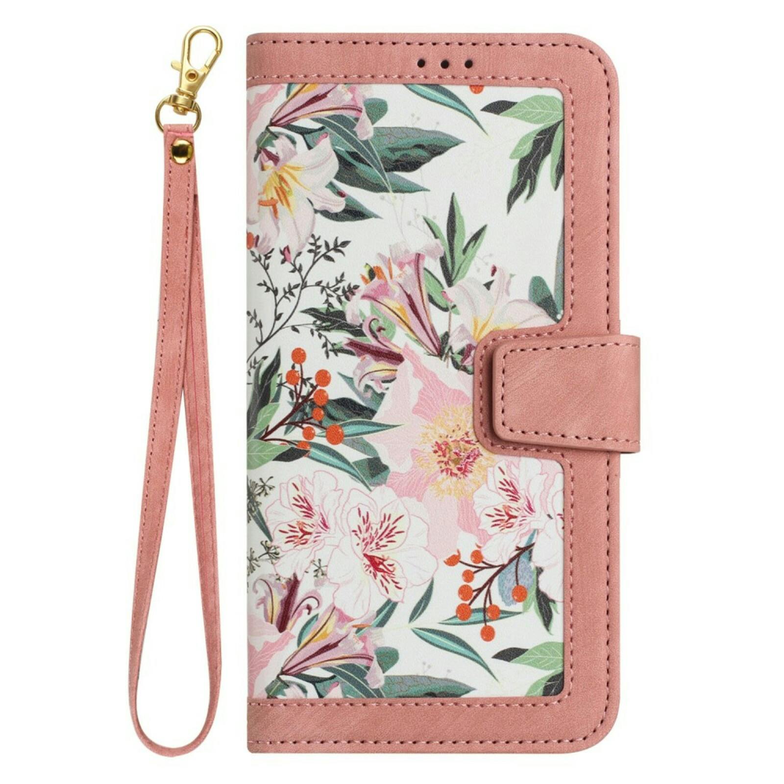 Mocaa Samsung Galaxy A16 Floral Series Bookcase Roze
