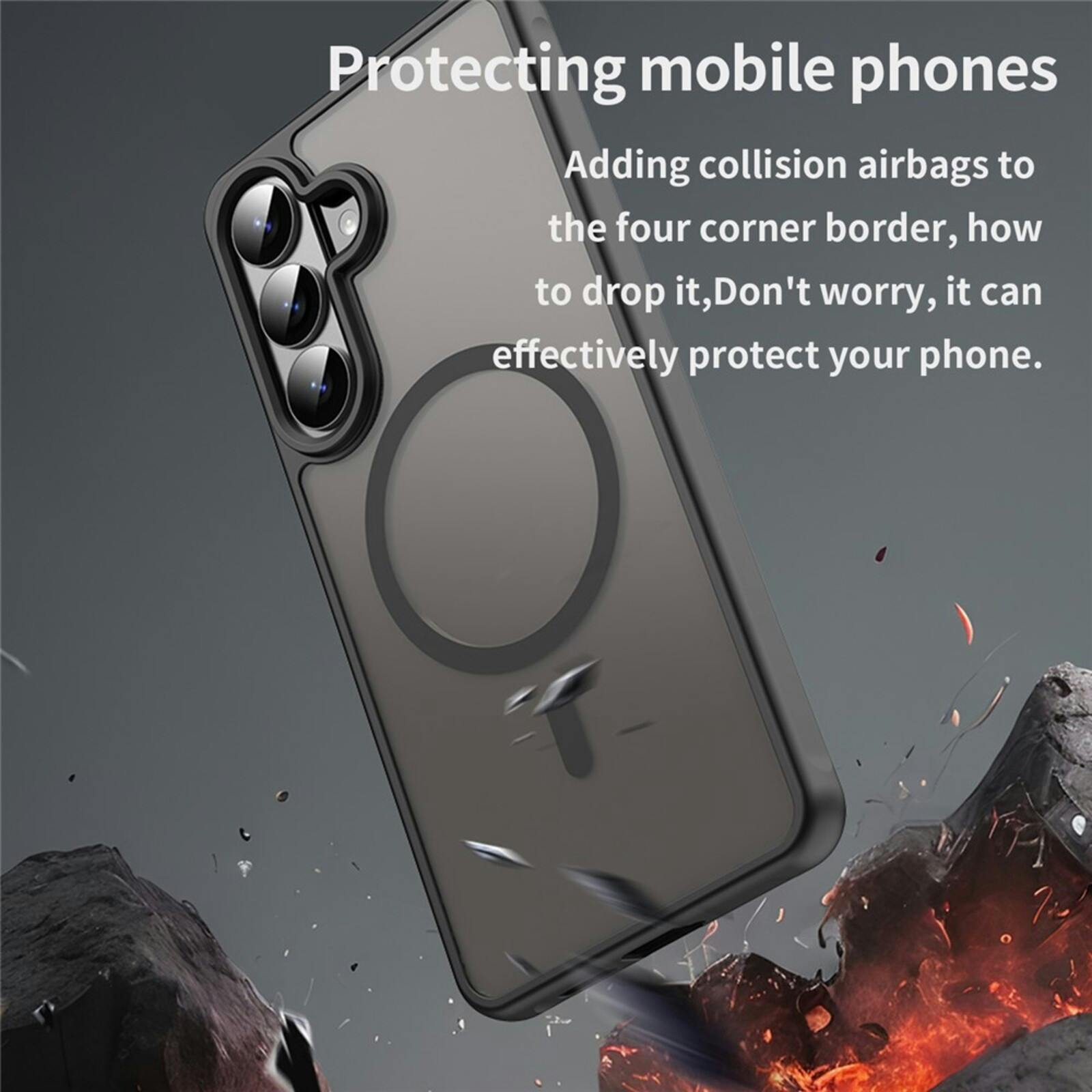 CaseBody Samsung Galaxy S26 Plus Magnetic Case Zwart