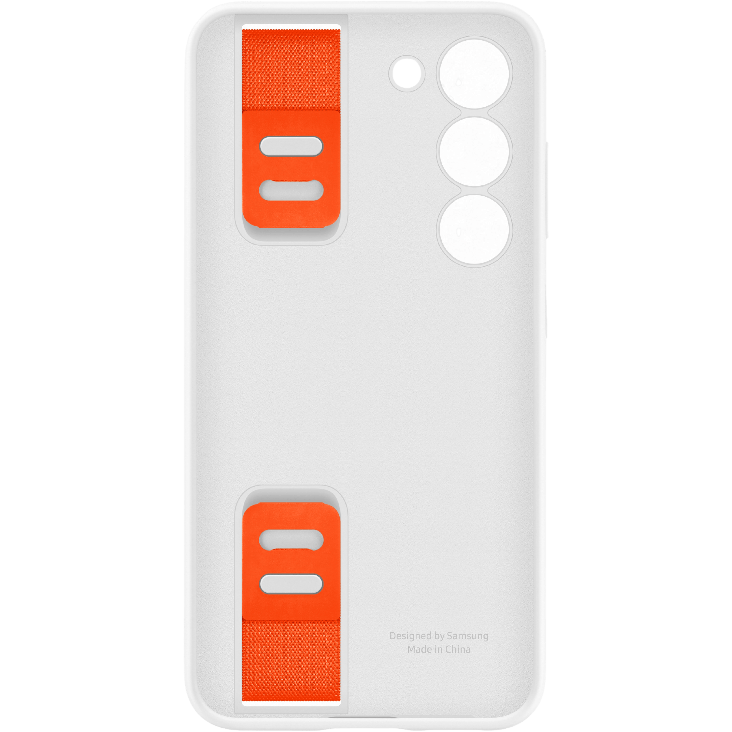 Samsung Galaxy S23 Siliconen Hoesje met Band Wit