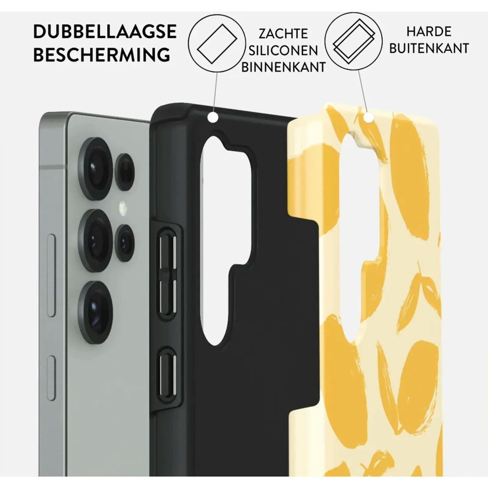Burga Samsung Galaxy S25 Ultra Fashion Hoesje Lemon