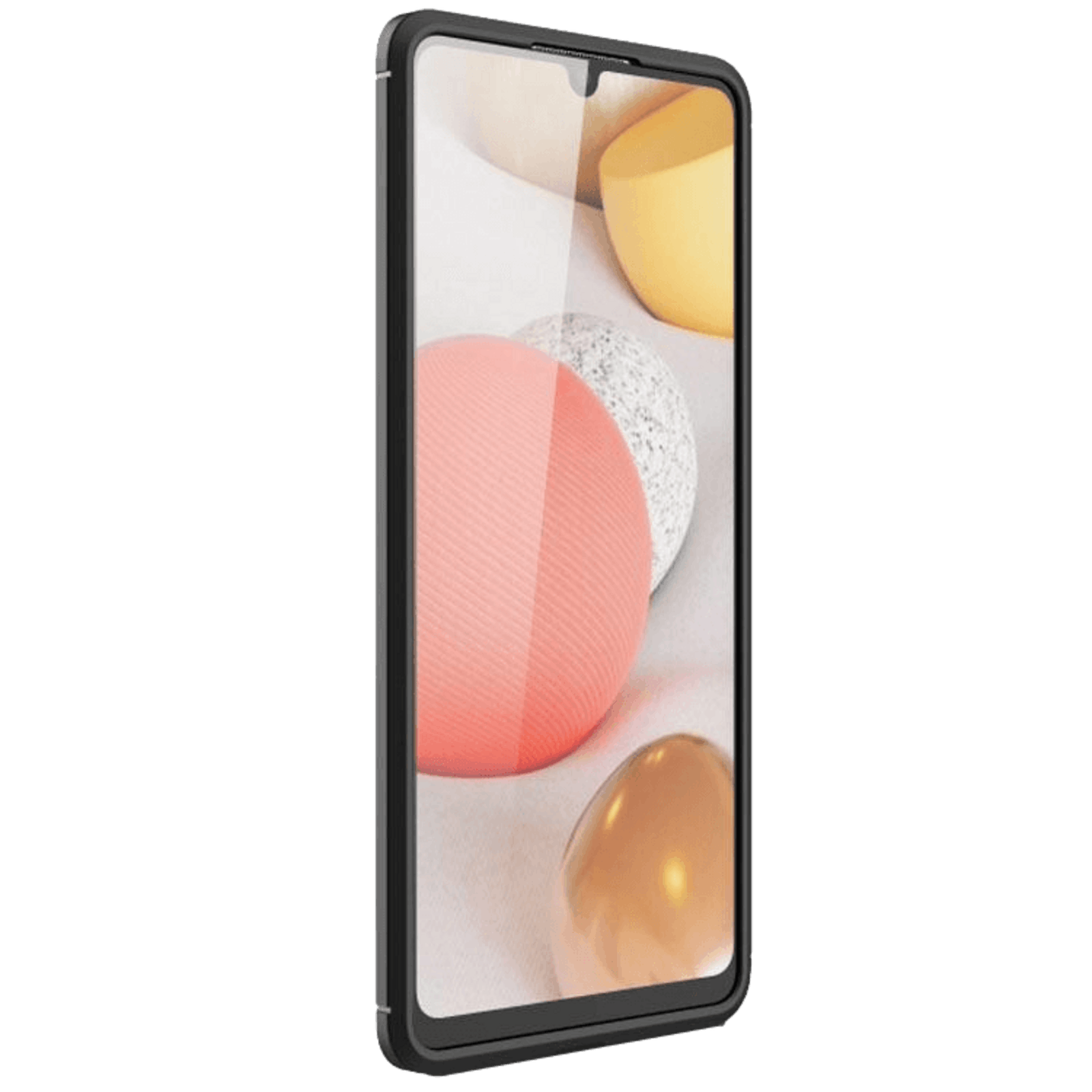 Mocaa Samsung Galaxy A12 Hoesje Schokbestendig Slank Zwart