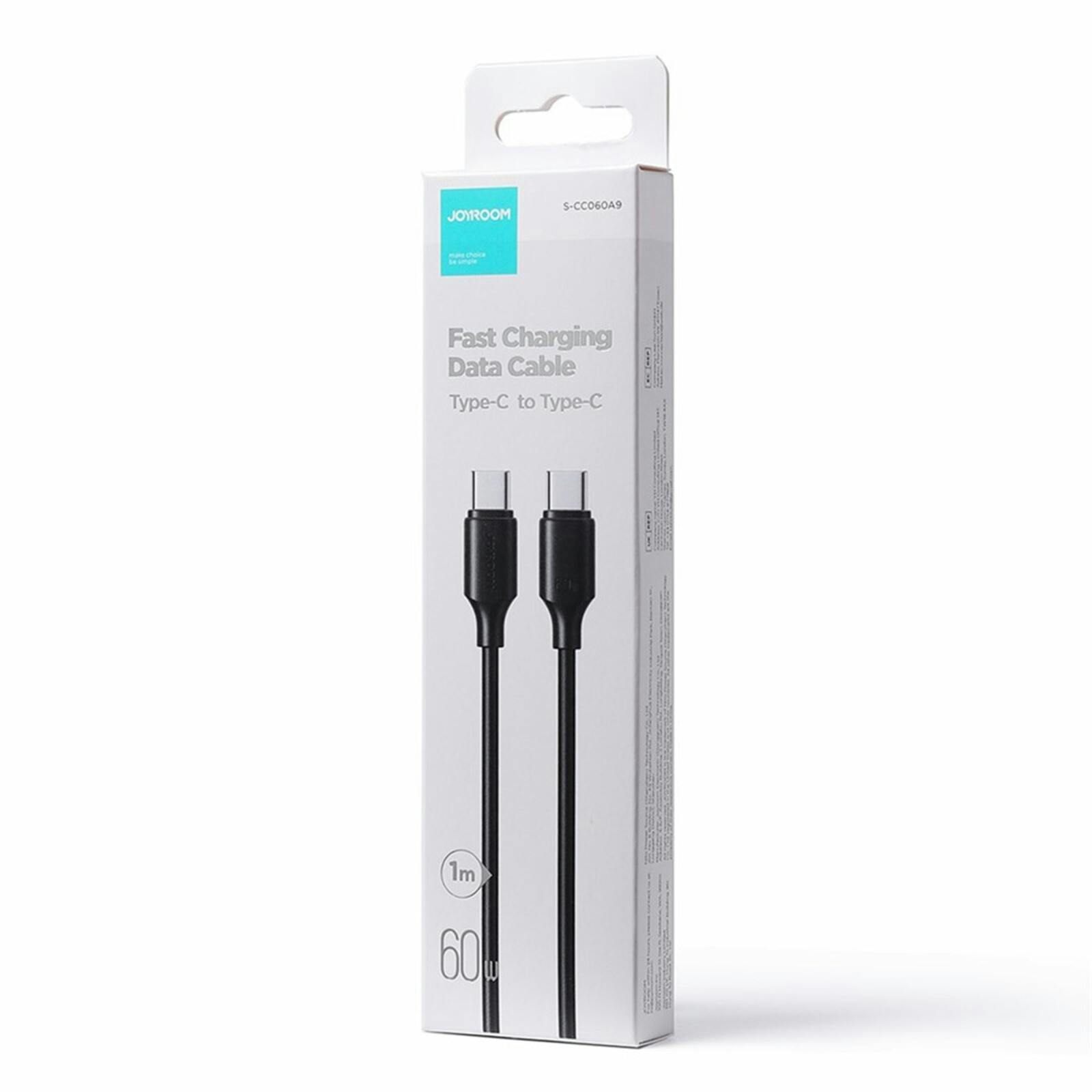 Joyroom Premium Series USB-C Oplaadkabel 60W Zwart 1m