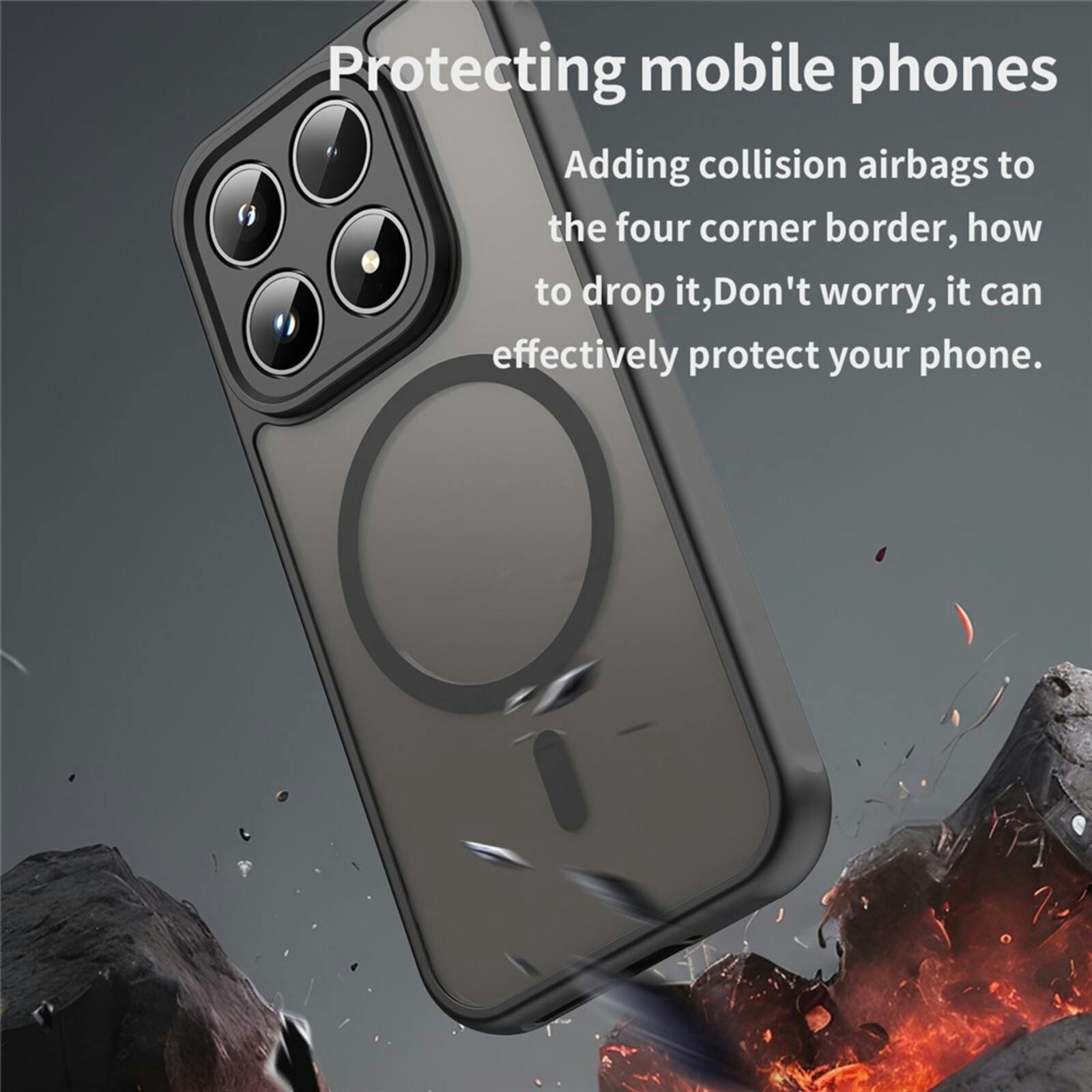 CaseBody Xiaomi 17 Magnetic Case Zwart