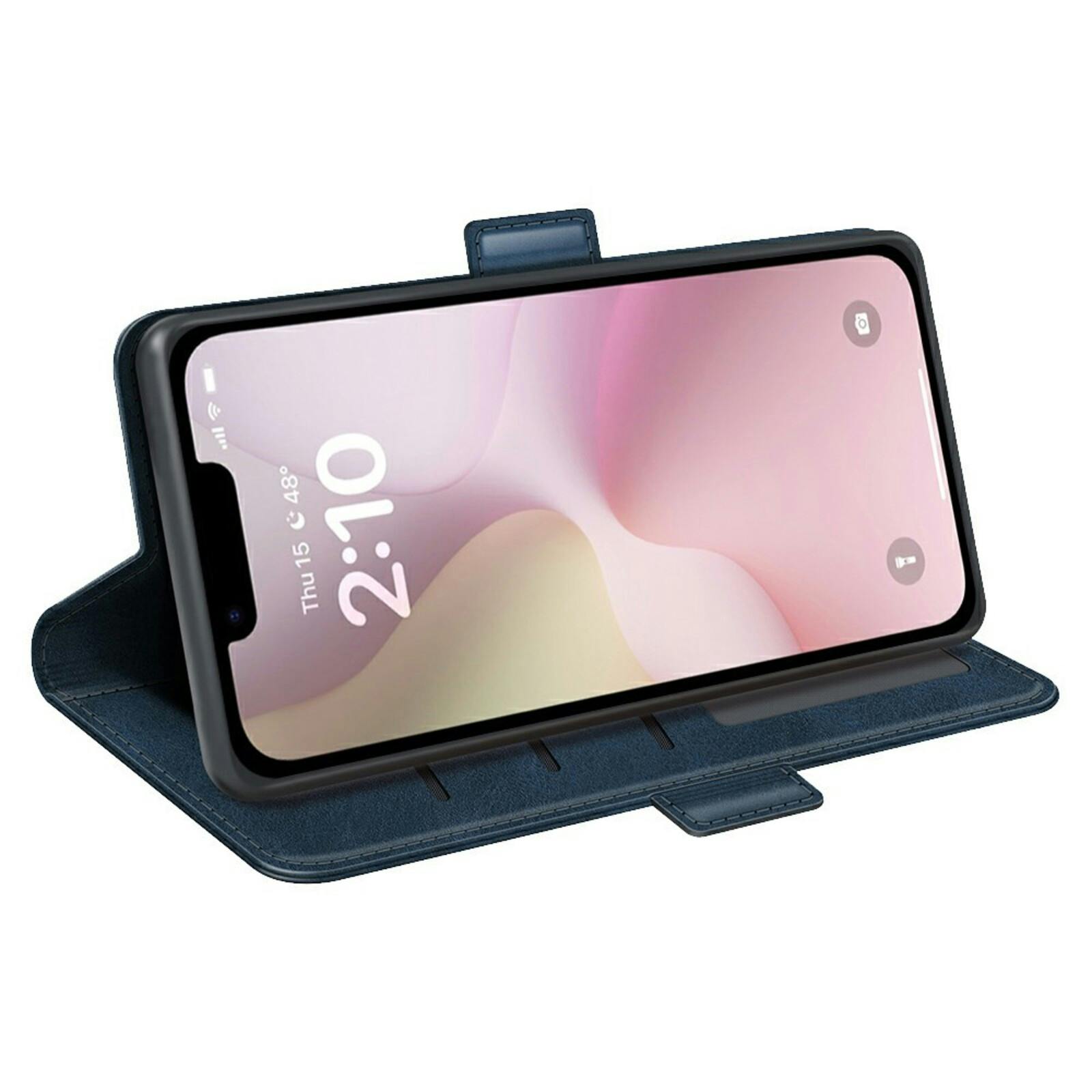 Comfycase Apple iPhone 16e Bookcase Hoesje Blauw