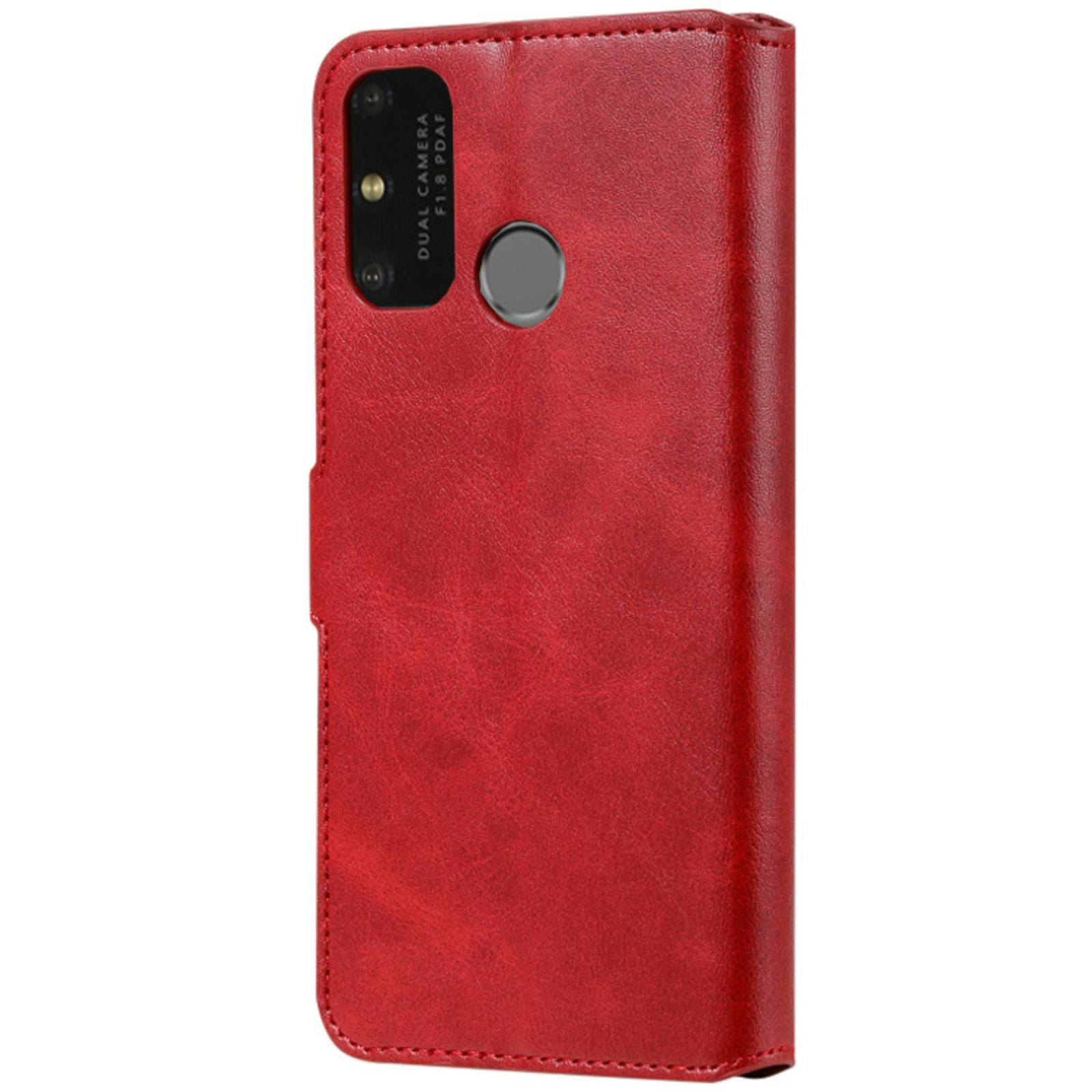 Mocaa Huawei P Smart 2020 Slim-Fit Boek Hoesje Rood