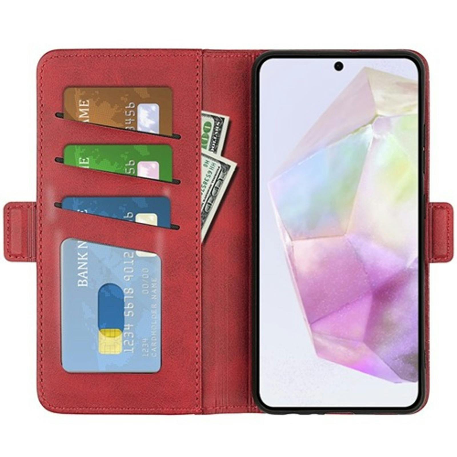 Comfycase Samsung Galaxy A56 / A36 Bookcase Hoesje Rood