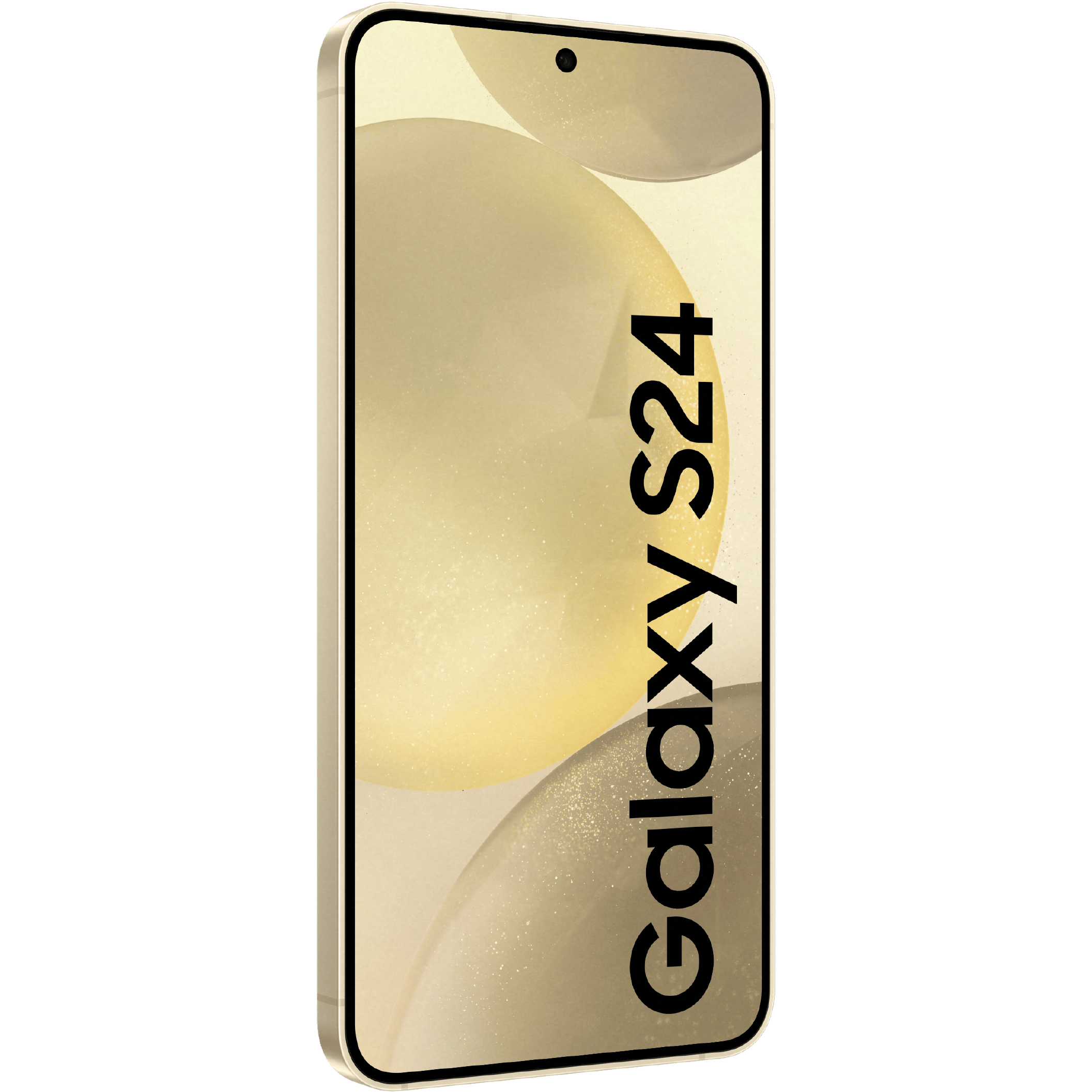 Samsung Galaxy S24 Amber Yellow - Aanzicht vanaf links