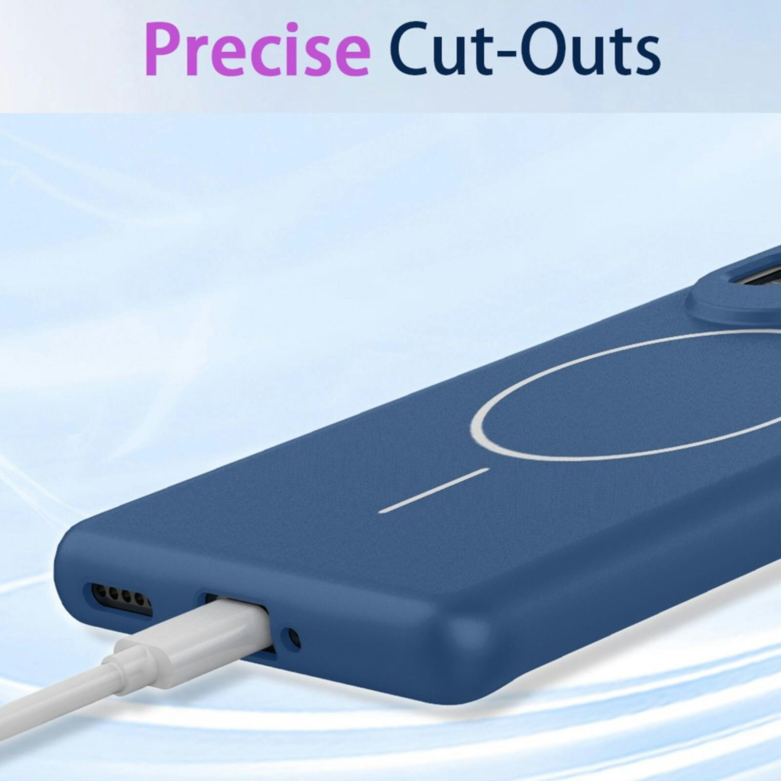 Mocaa Samsung Galaxy A57 Siliconen Magnetische Case Zwart