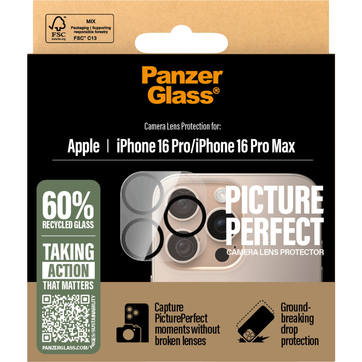 PanzerGlass iPhone 16 Pro (Max) PicturePerfect Camera Protector