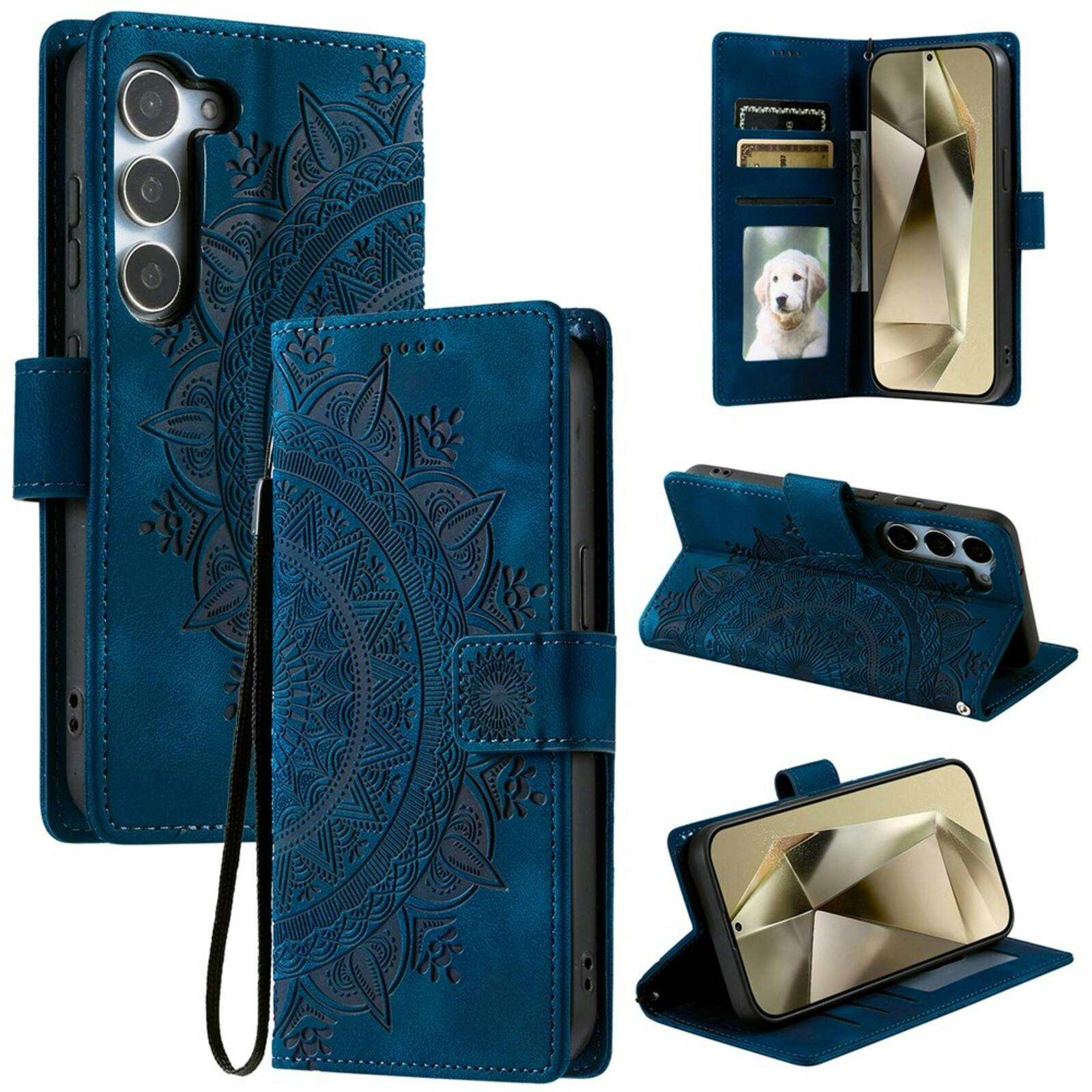 Comfycase Samsung Galaxy S26 Plus Mandala Bookcase Blauw