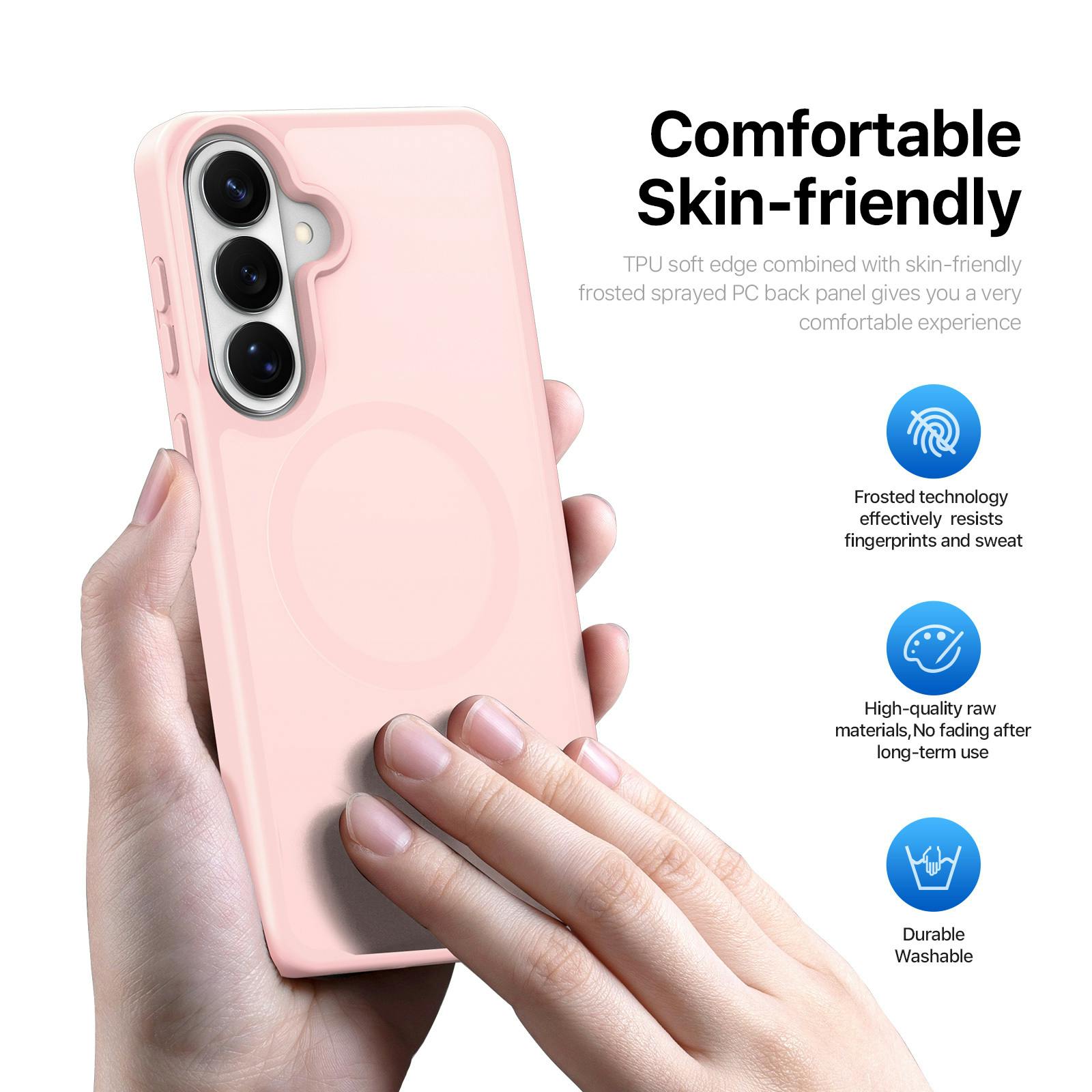 DUX DUCIS Samsung Galaxy S26 Magnetic Mat Hoesje Roze