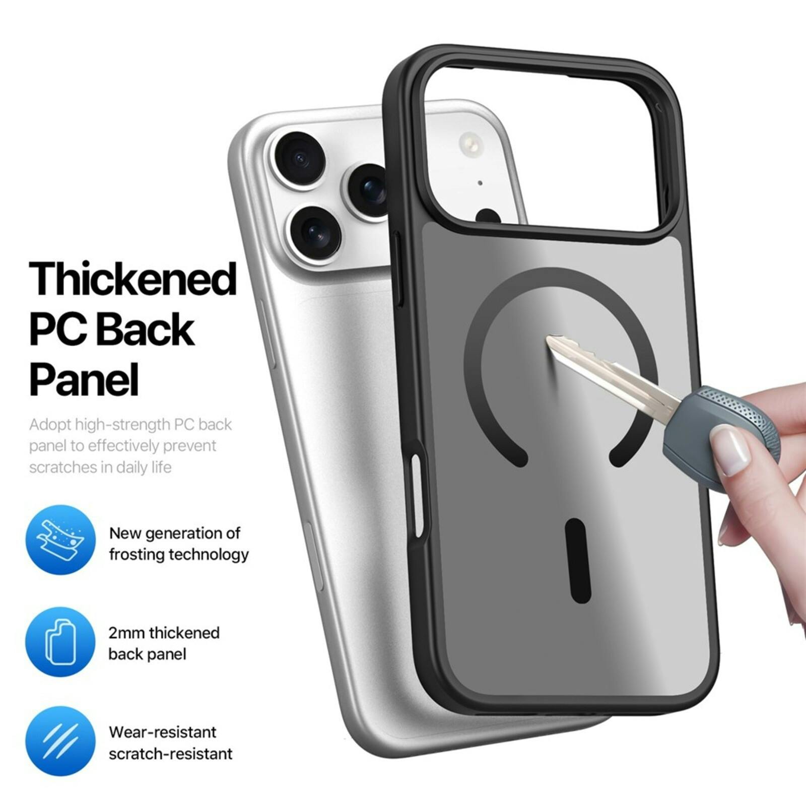 DUX DUCIS iPhone 17 Pro Mat Yind MagSafe Hoesje Zwart