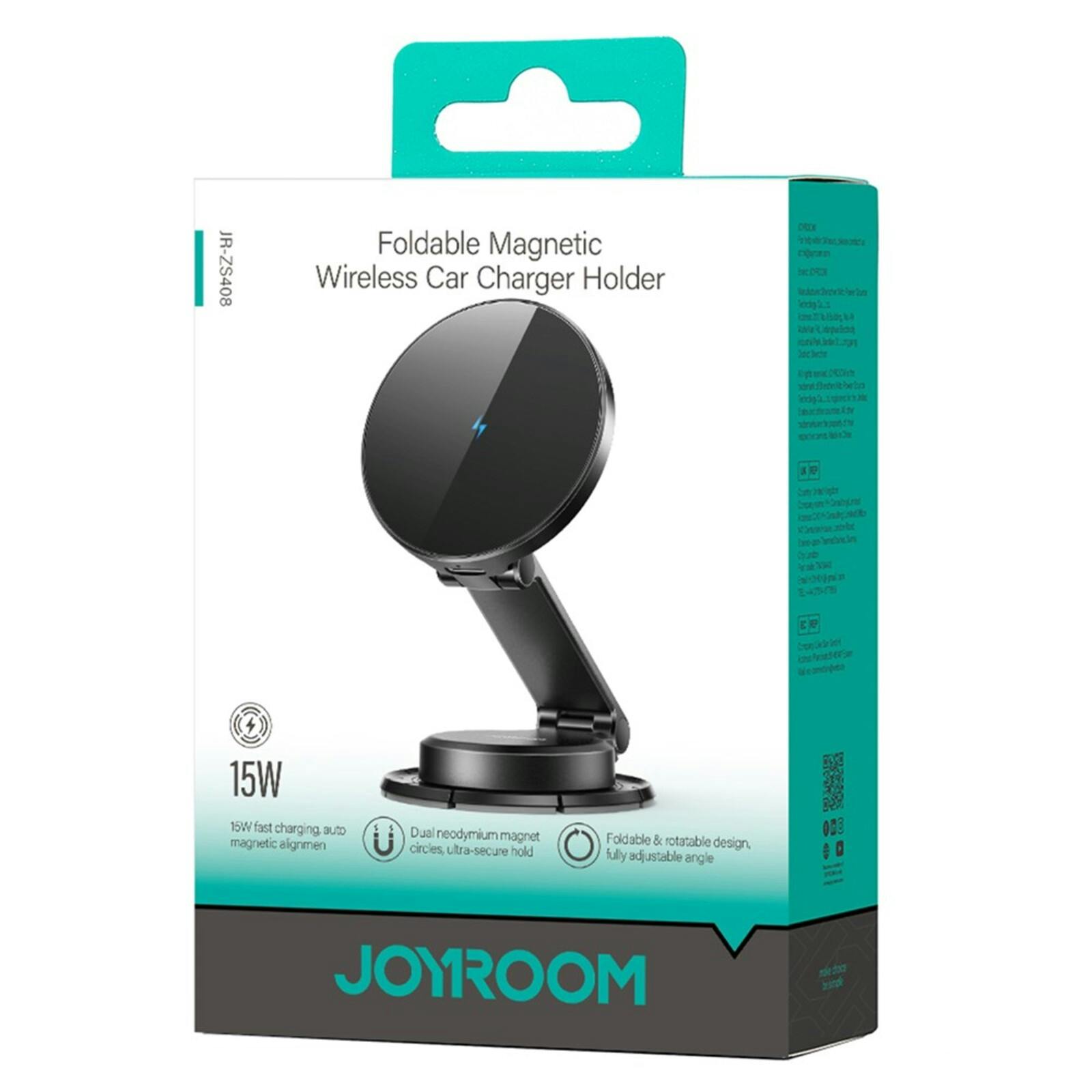 Joyroom 15W Foldable Magnetic Wireless Car Charger Holder