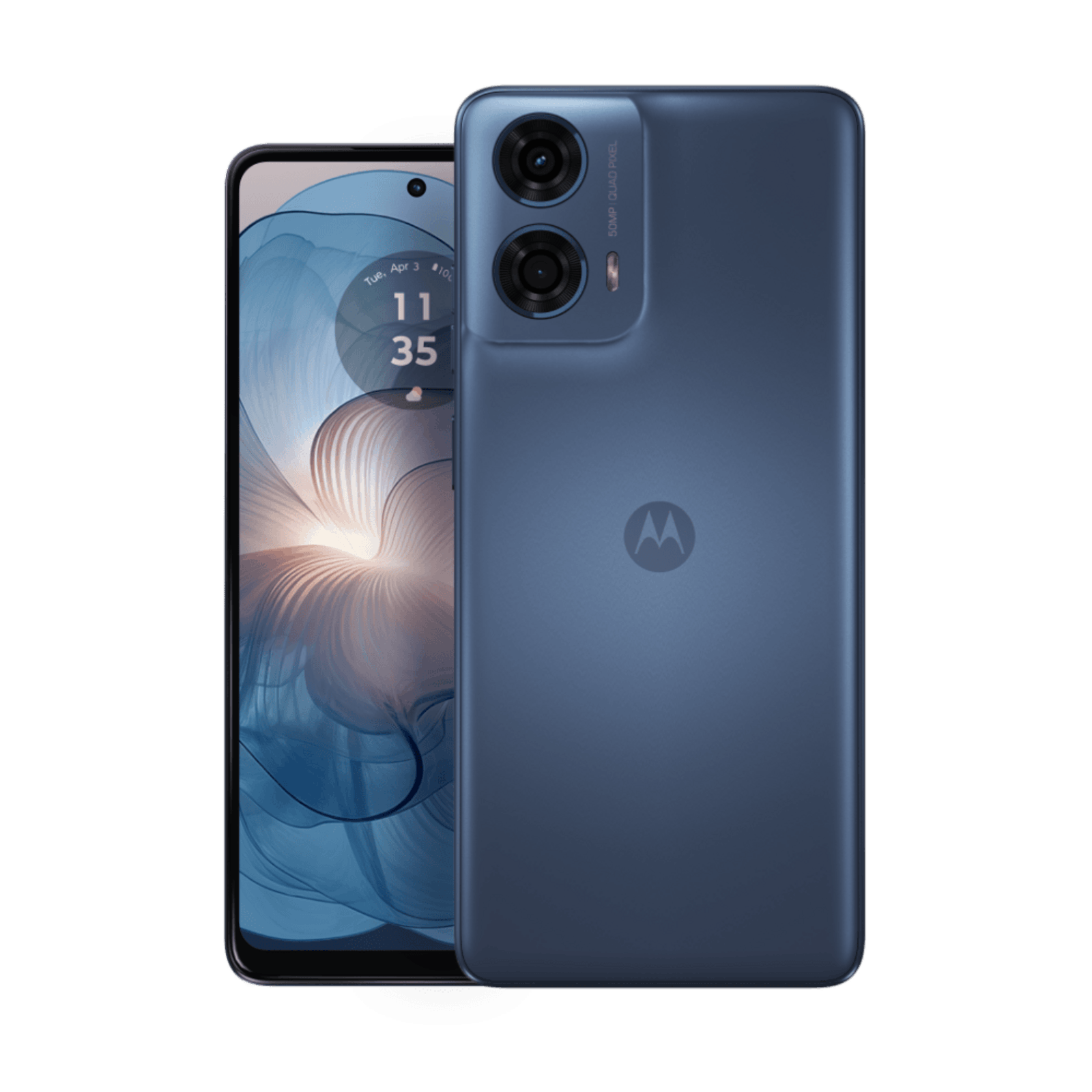 Motorola Moto G24 Power Ink Blue - Voorkant & achterkant