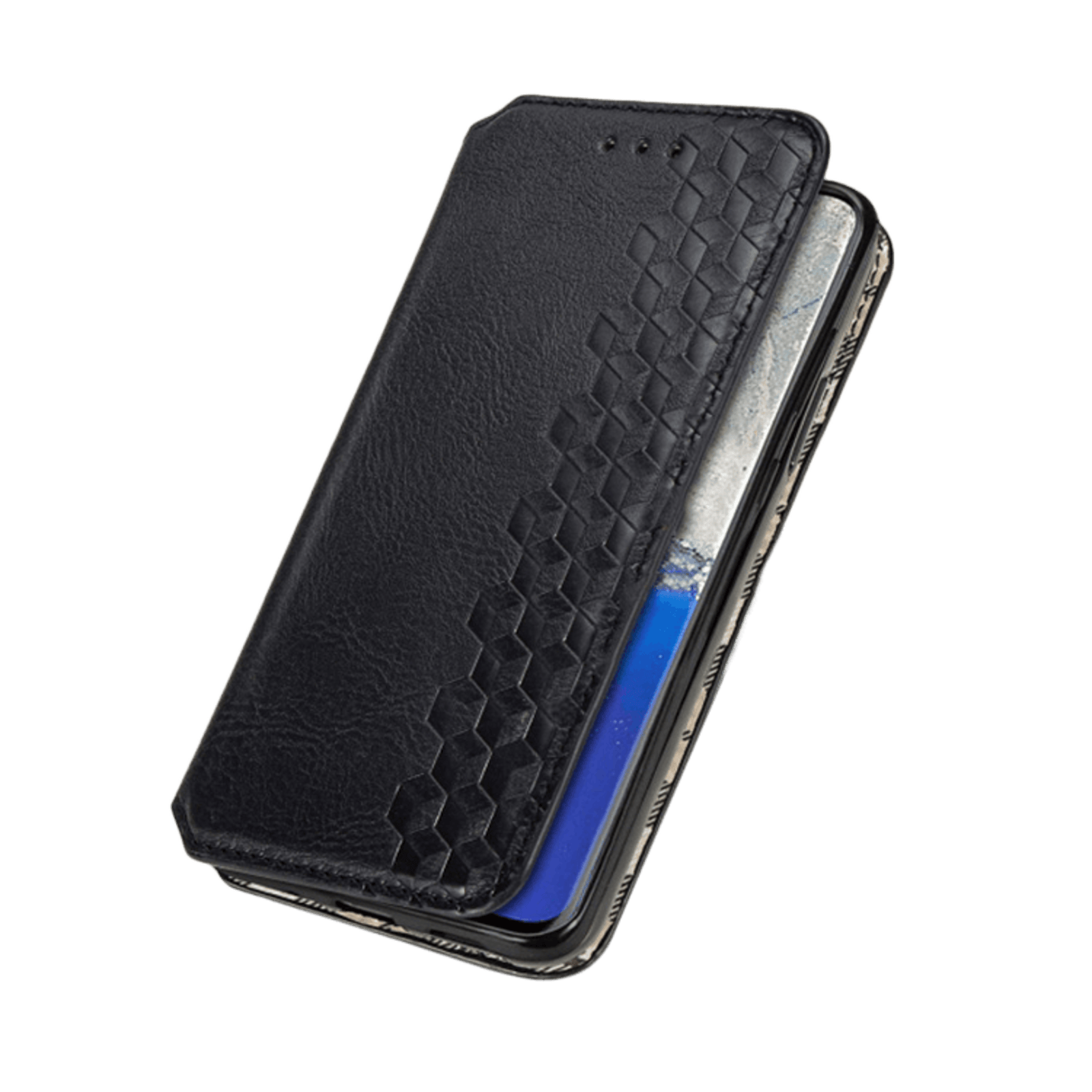 CaseBody Samsung Galaxy S20 Ultra Cubic Telefoonhoesje met Magneetsluiting Zwart