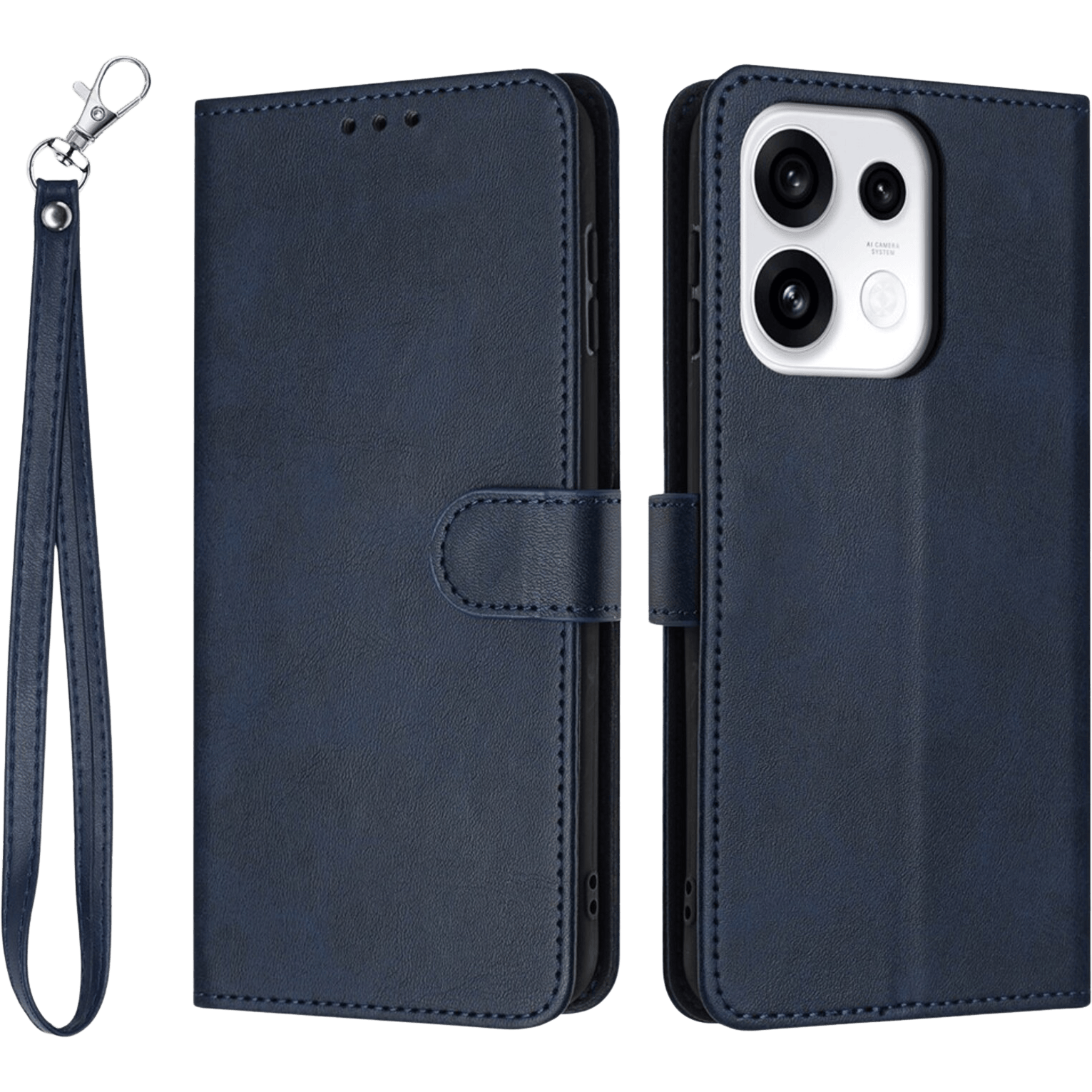 Comfycase OPPO Reno16 F 5G Bookcase Hoesje Blauw