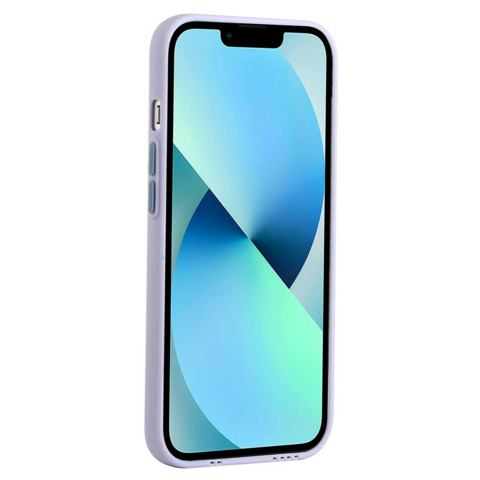 CaseBody Apple iPhone 15 Telefoonhoesje met Kaarthouder Paars