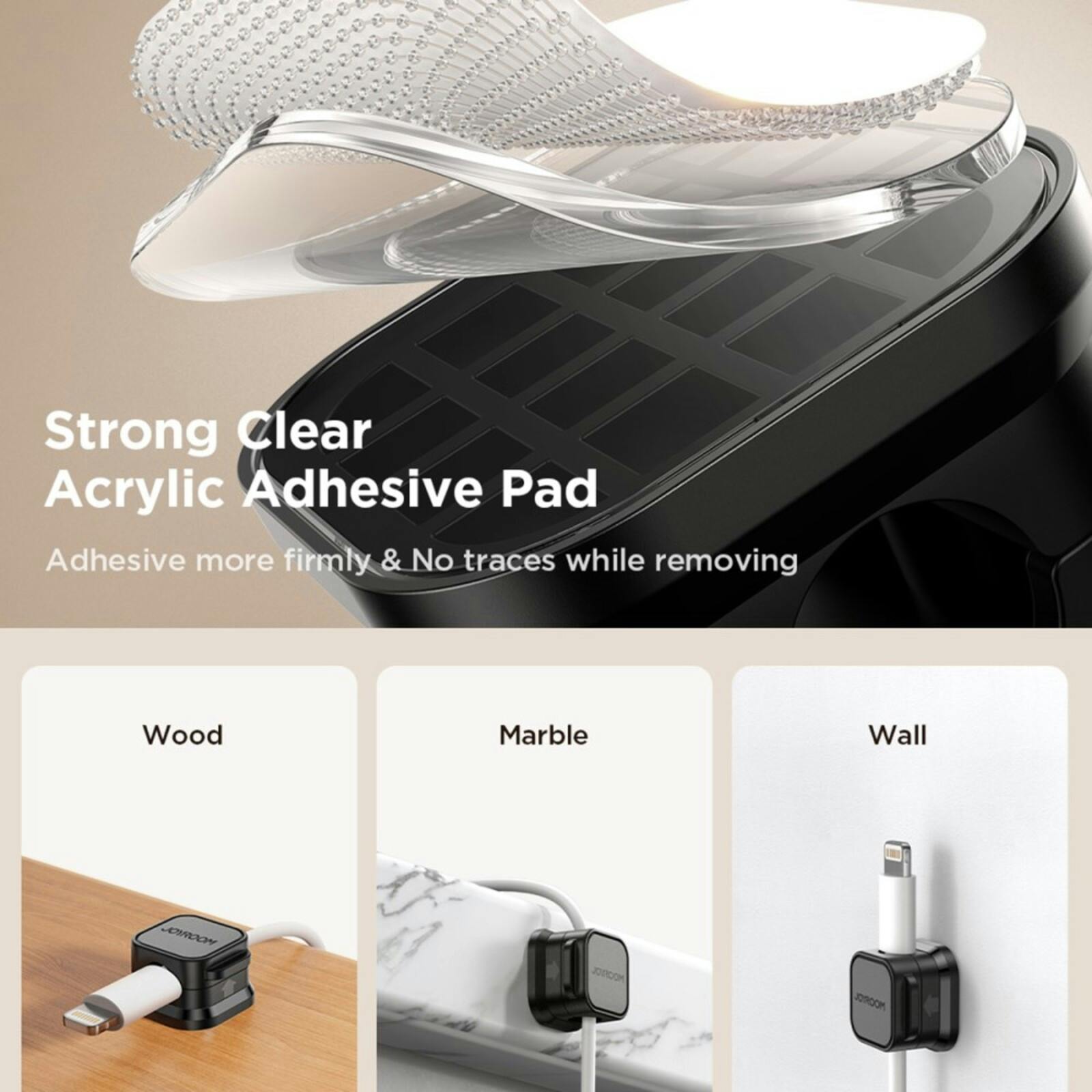 Joyroom Kabel Houder Zwart