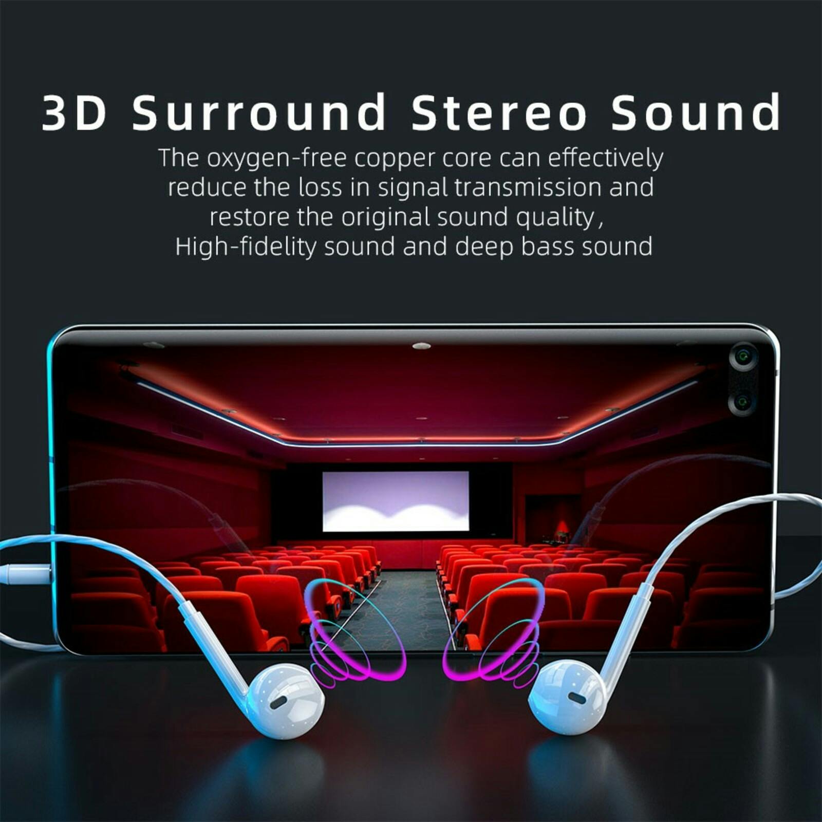 Essager Bedrade Earbud 3,5mm Wit