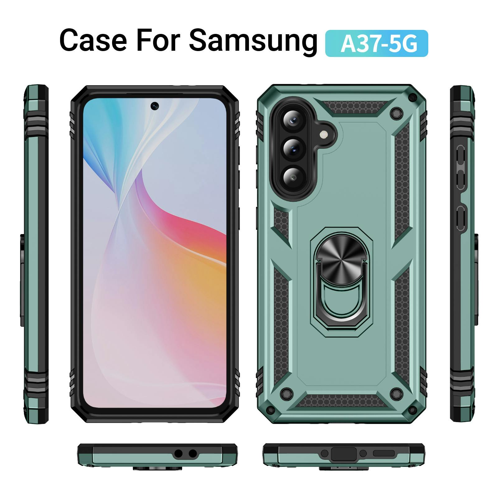 CaseBody Samsung Galaxy A37 Shield Case Groen